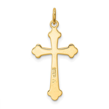 Sterlingsilber mit 18K Beschichtung Kreuz Charm