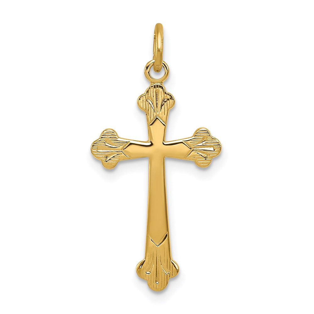 Sterlingsilber mit 18K Beschichtung Kreuz Charm