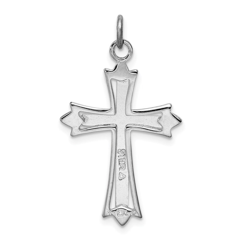 Sterlingsilber Rhodiniert & Vergoldet Kreuz Anhänger