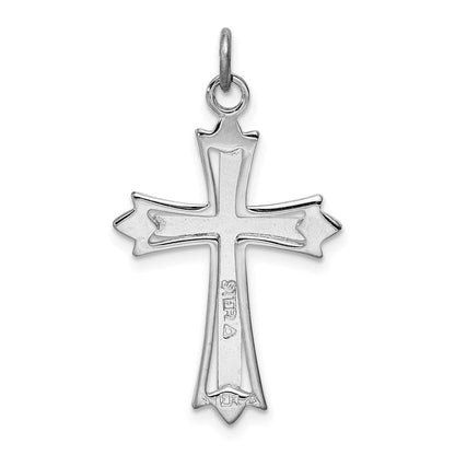 Sterlingsilber Rhodiniert & Vergoldet Kreuz Anhänger