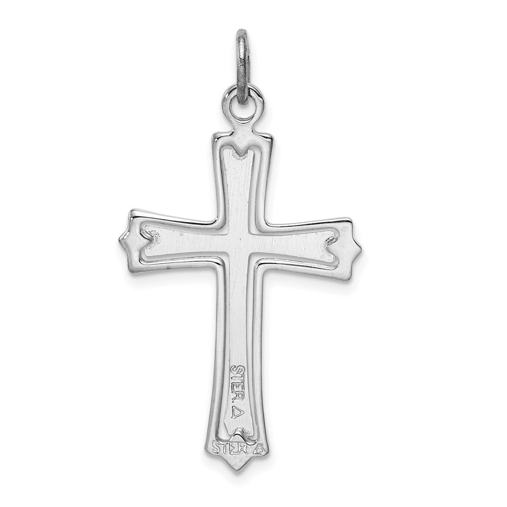 Sterlingsilber Rhodiniert & Vergoldet Kreuz Anhänger