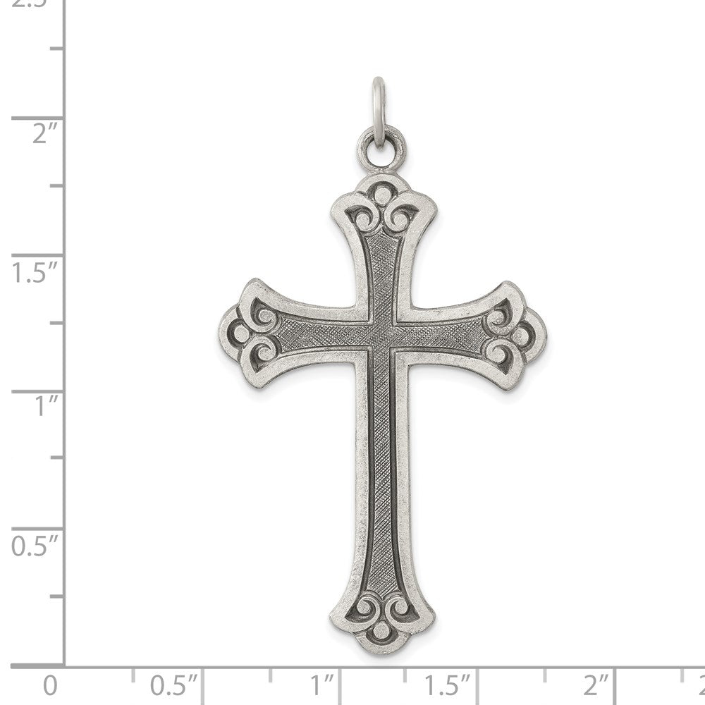 Sterlingsilber Antikisiert Kreuz Anhänger