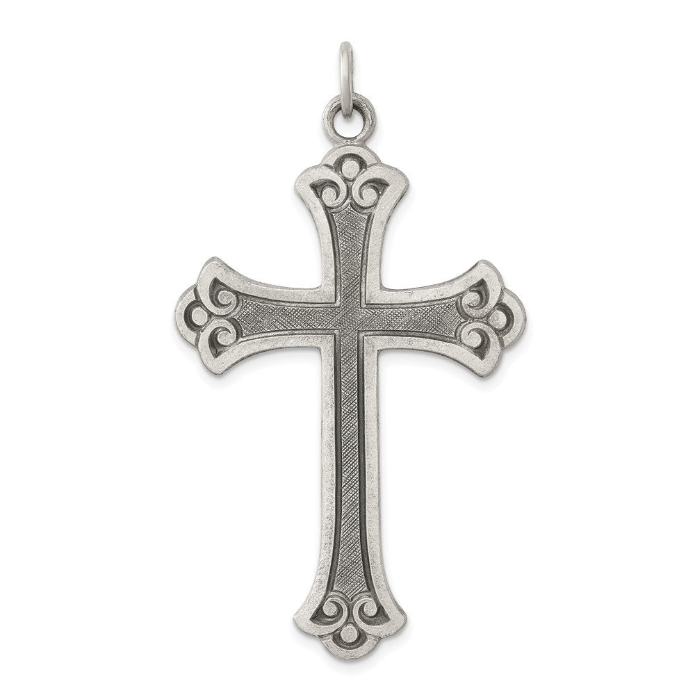 Sterlingsilber Antikisiert Kreuz Anhänger