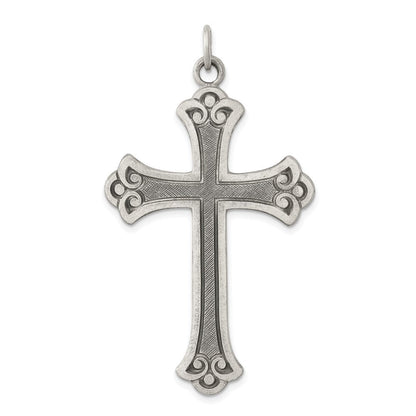 Sterlingsilber Antikisiert Kreuz Anhänger