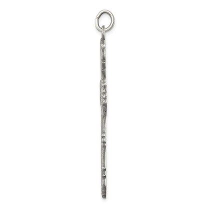 Sterlingsilber Antikisiert Kreuz Anhänger