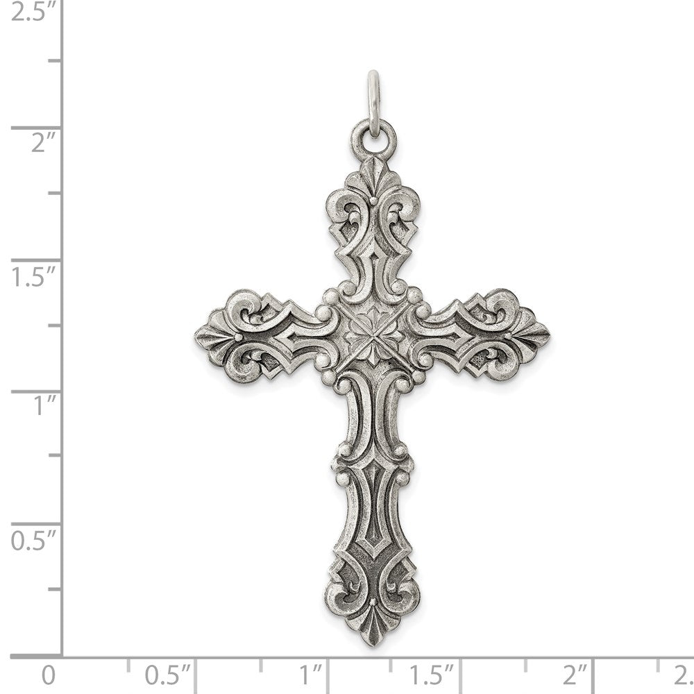 Sterlingsilber Antikisiert Kreuz Anhänger