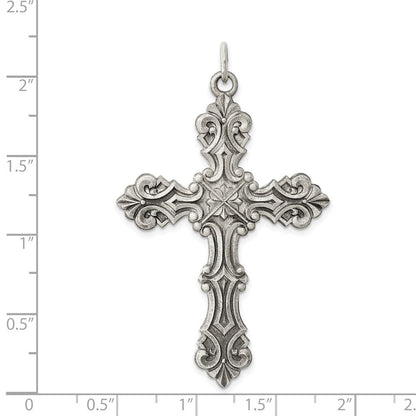 Sterlingsilber Antikisiert Kreuz Anhänger