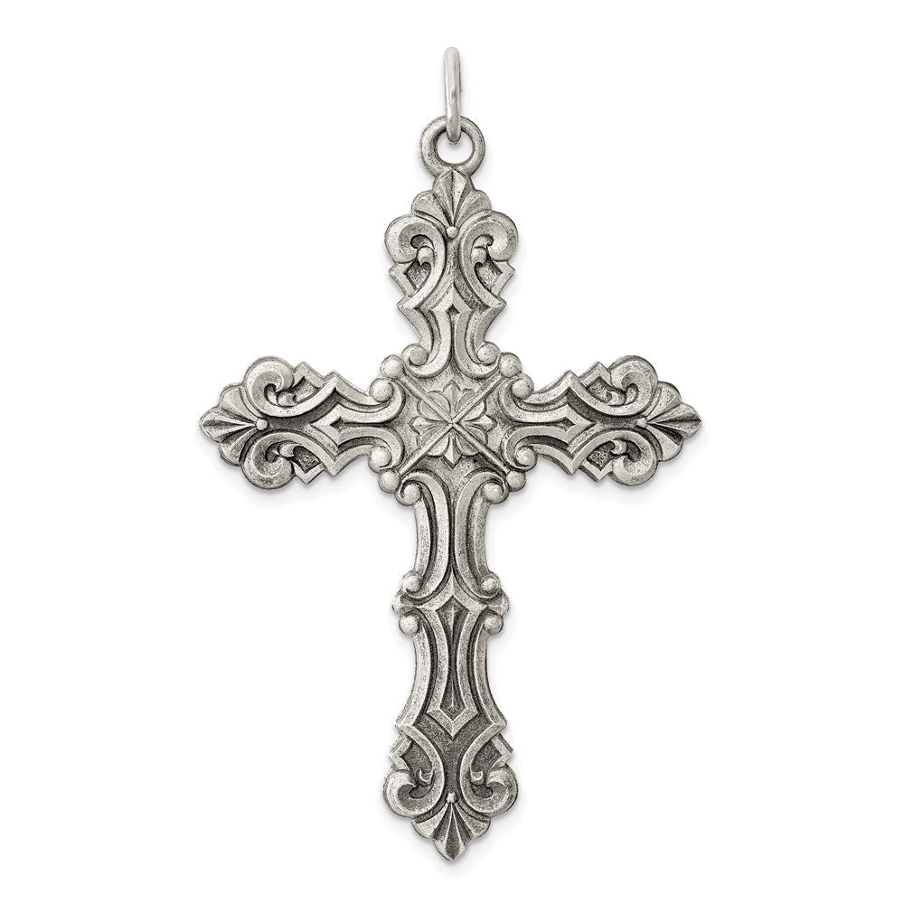 Sterlingsilber Antikisiert Kreuz Anhänger