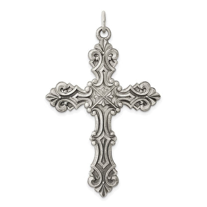 Sterlingsilber Antikisiert Kreuz Anhänger