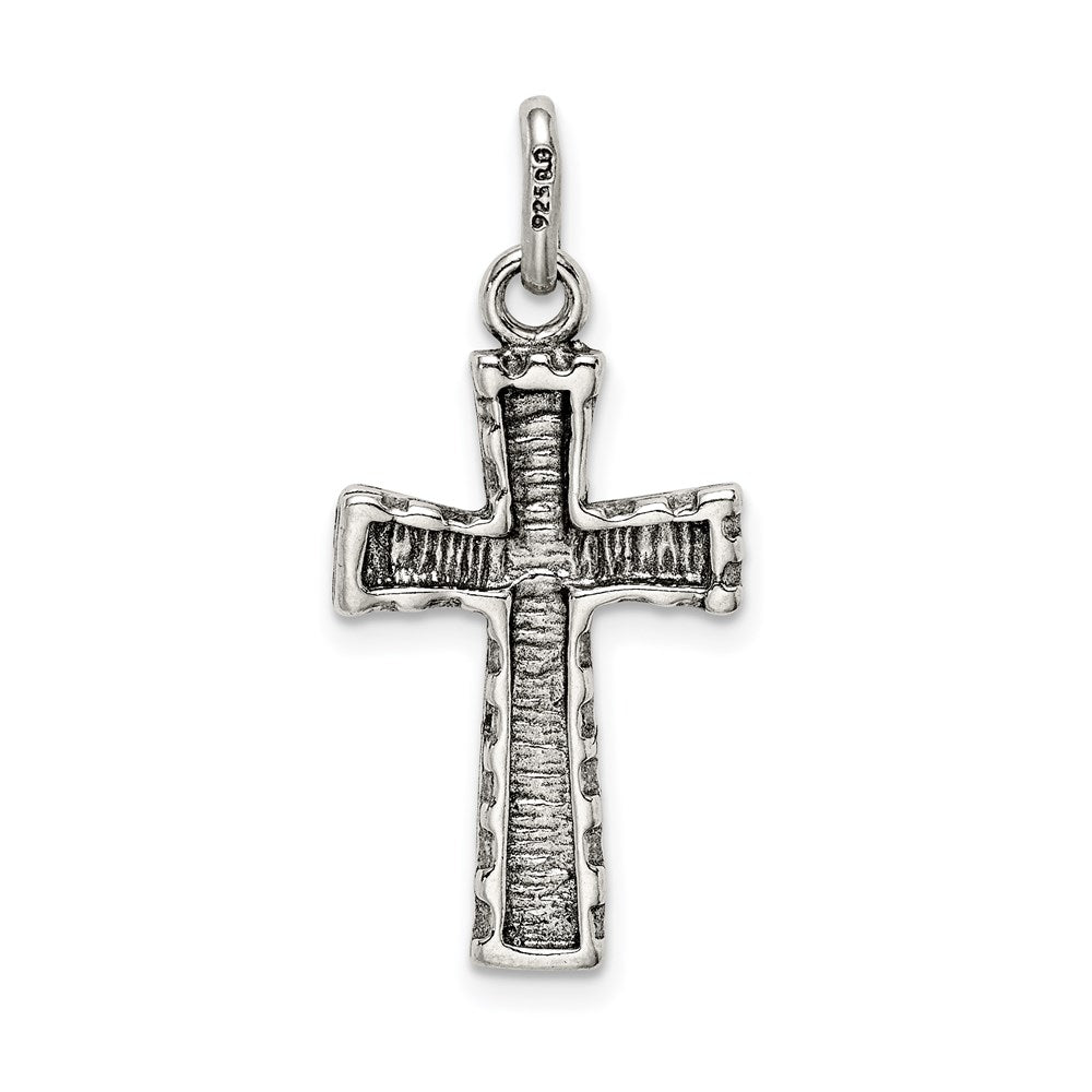 Sterlingsilber Antikisiert Kreuz Anhänger