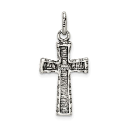 Sterlingsilber Antikisiert Kreuz Anhänger