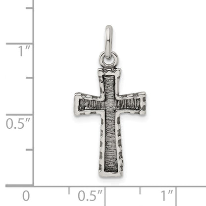 Sterlingsilber Antikisiert Kreuz Anhänger