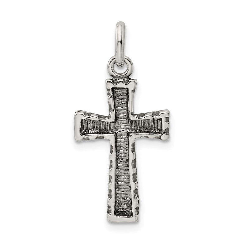 Sterlingsilber Antikisiert Kreuz Anhänger
