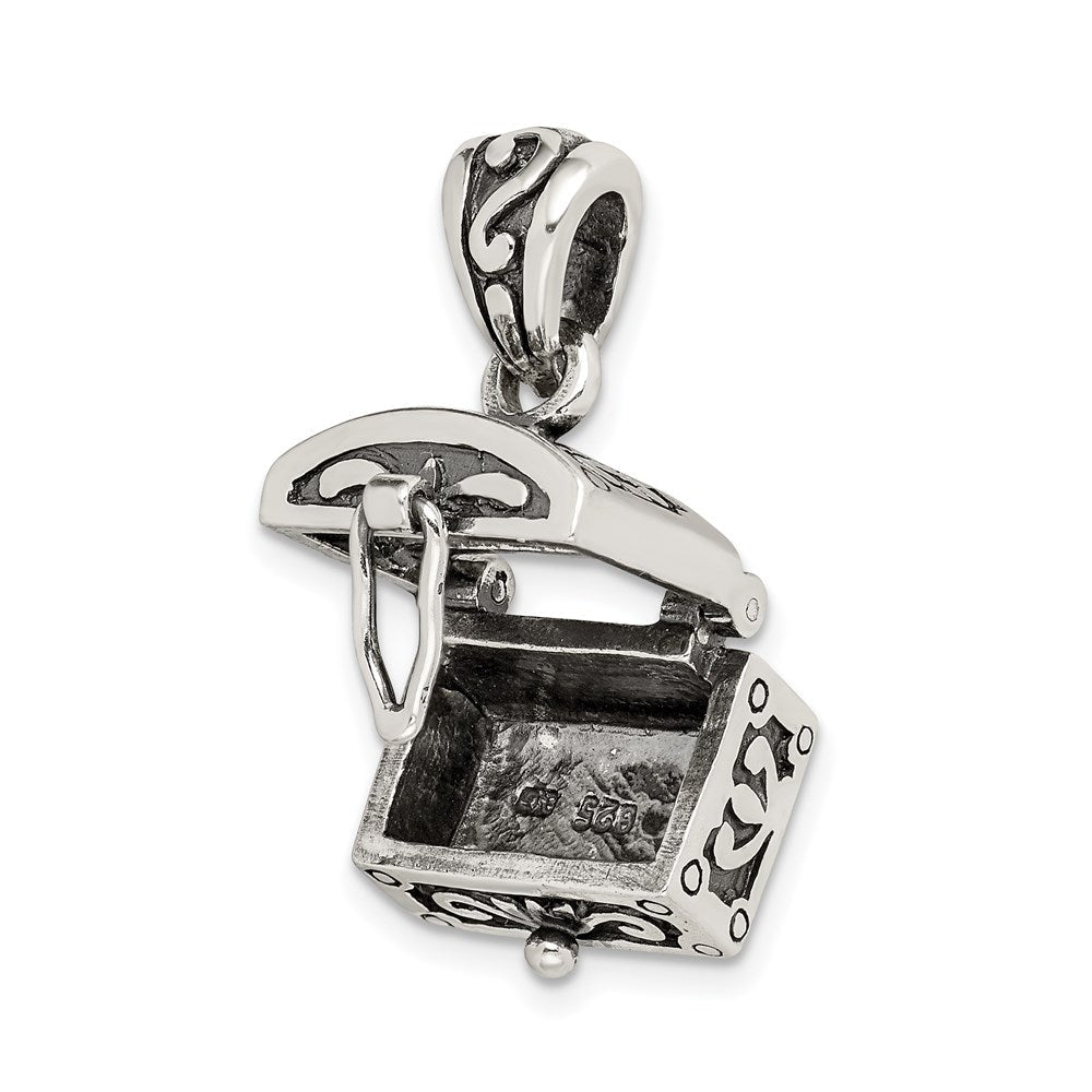 Sterlingsilber Antikisiert Chest Anhänger