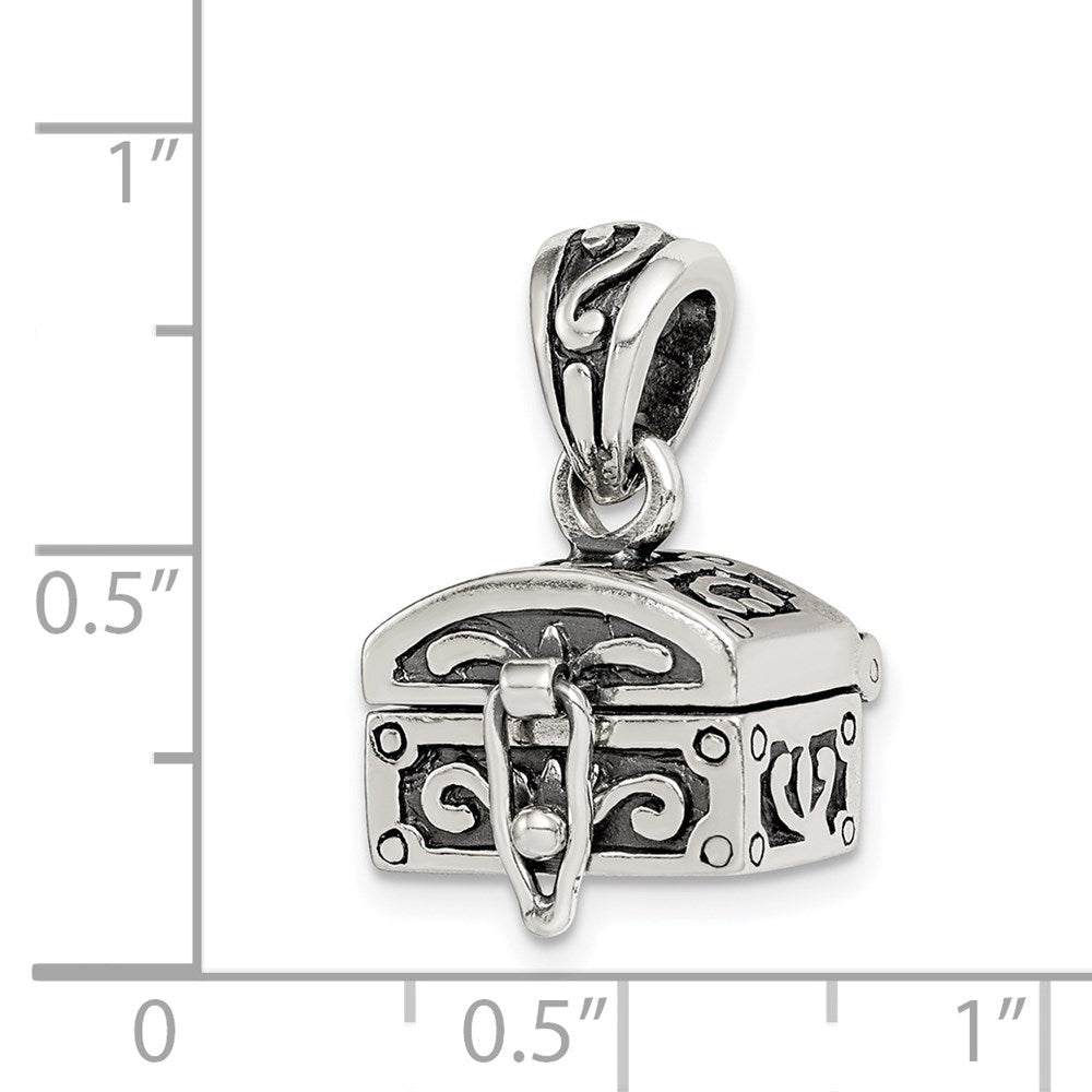Sterlingsilber Antikisiert Chest Anhänger