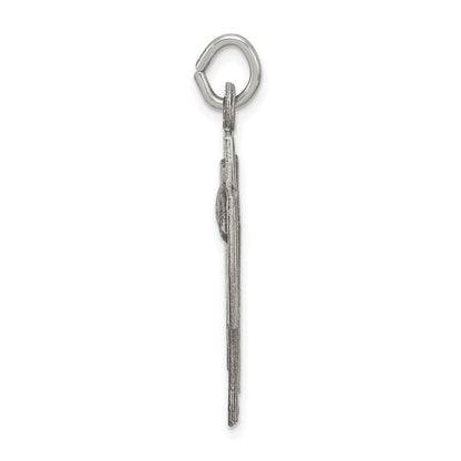Sterlingsilber Antikisiert Alpha Omega Kreuz Anhänger