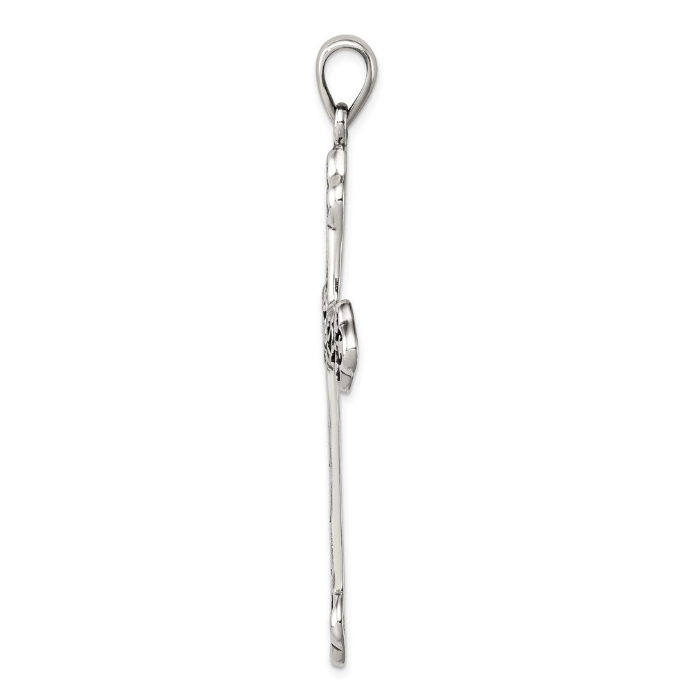 Sterlingsilber Antikisiert Thorn Kreuz Anhänger