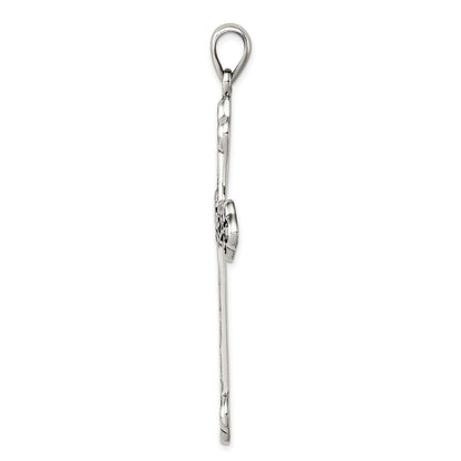 Sterlingsilber Antikisiert Thorn Kreuz Anhänger