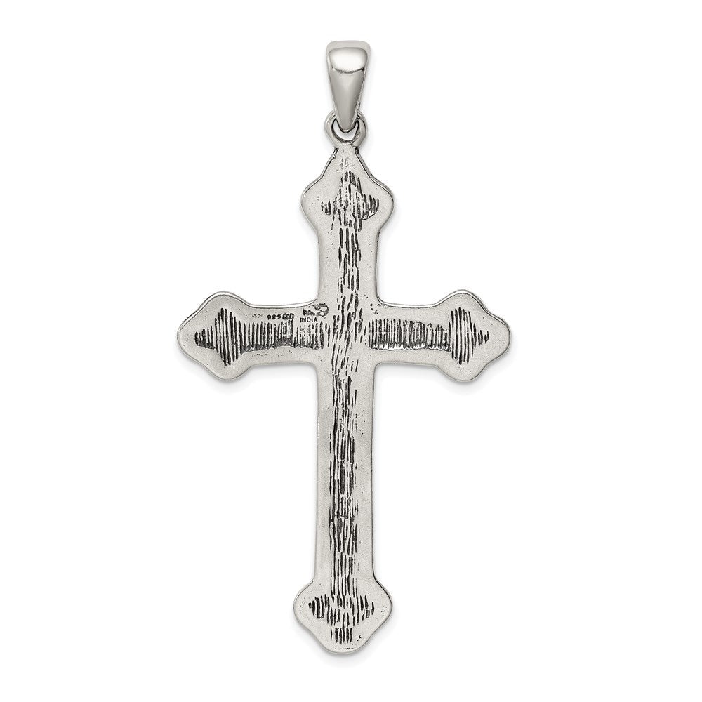 Sterlingsilber Antikisiert Thorn Kreuz Anhänger