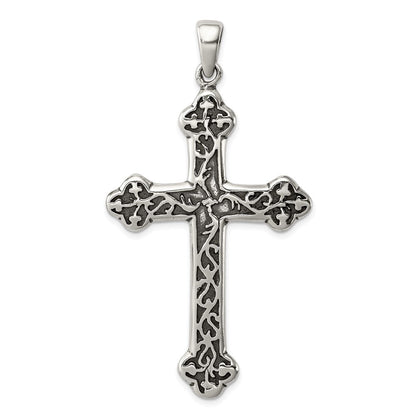 Sterlingsilber Antikisiert Thorn Kreuz Anhänger