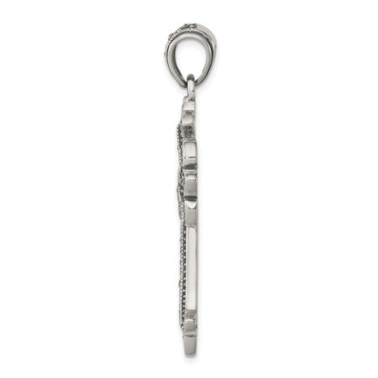 Sterlingsilber Markasit Kreuz Anhänger