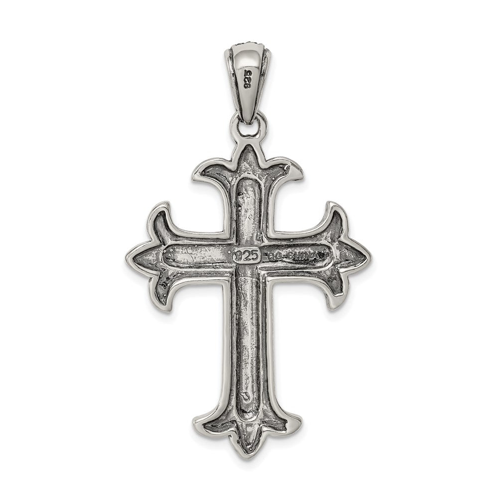 Sterlingsilber Markasit Kreuz Anhänger
