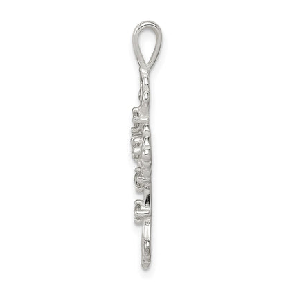 Sterlingsilber Zirkonia Kreuz Anhänger