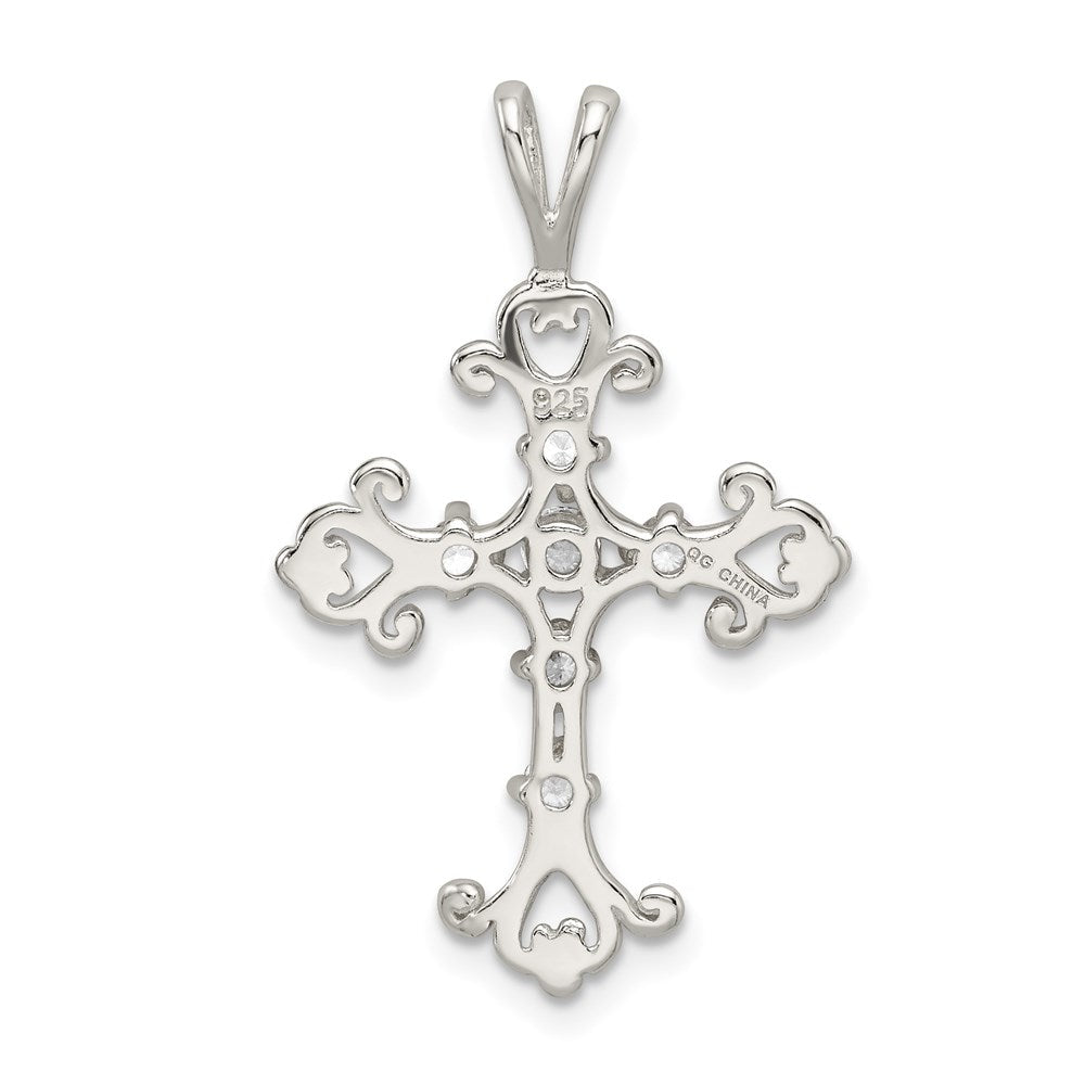 Sterlingsilber Zirkonia Kreuz Anhänger