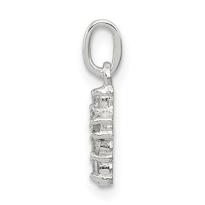 Sterlingsilber Zirkonia Kreuz Charm