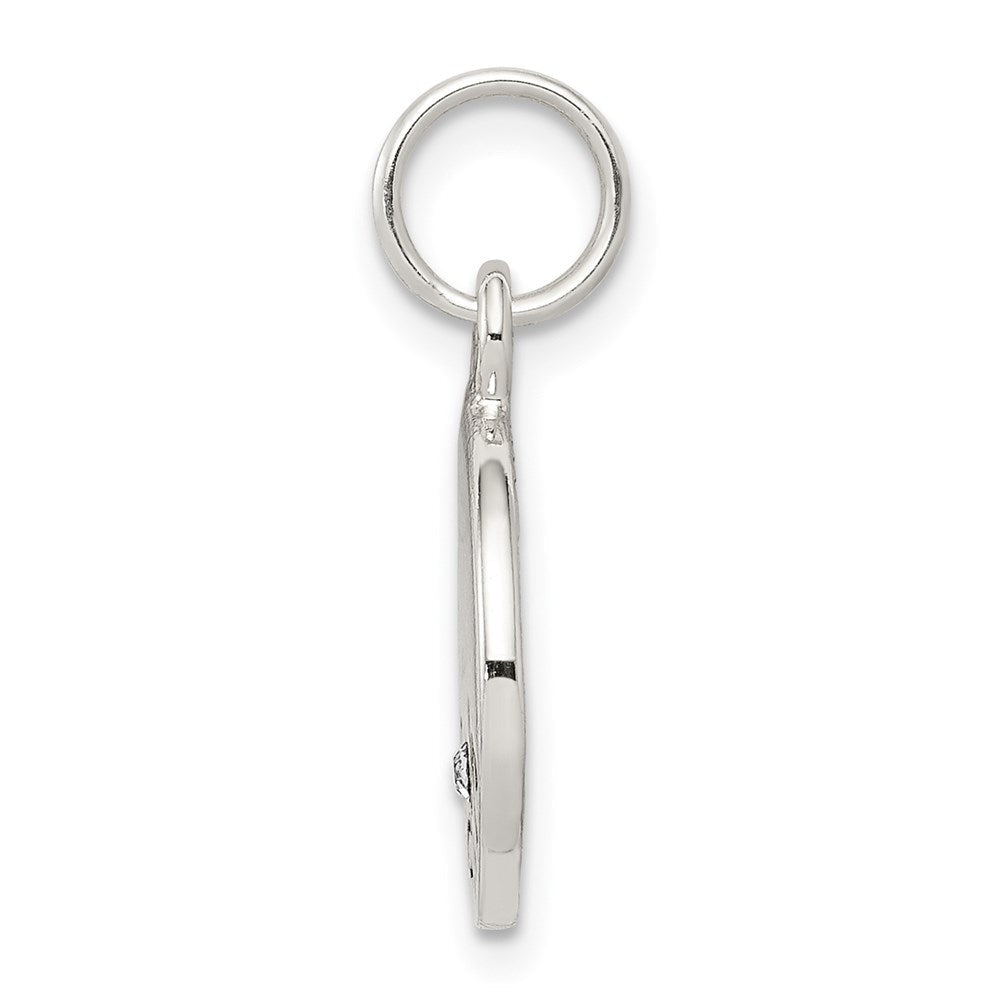 Sterlingsilber Antikisiert Stellux Kristall Glaube Charm