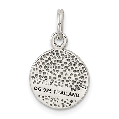 Sterlingsilber Antikisiert Stellux Kristall Glaube Charm