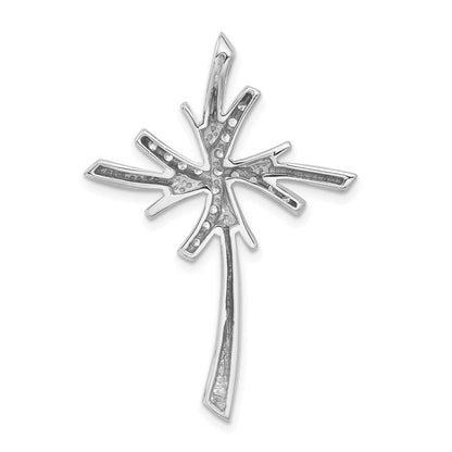 Sterlingsilber Zirkonia Kreuz Anhänger