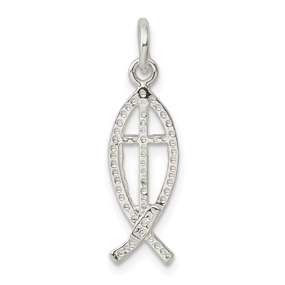 Sterlingsilber Ichthus (fish) Charm