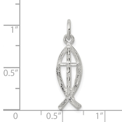 Sterlingsilber Ichthus (fish) Charm