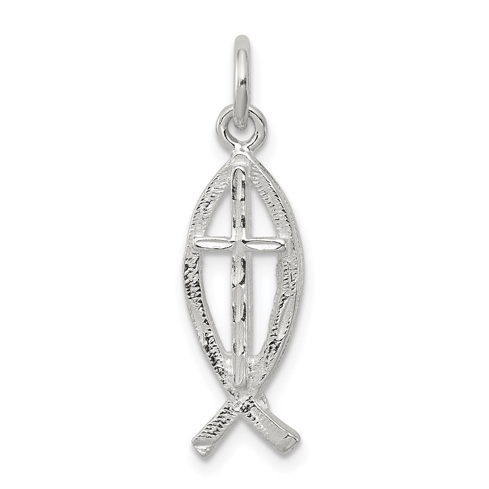 Sterlingsilber Ichthus (fish) Charm