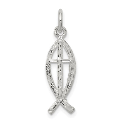 Sterlingsilber Ichthus (fish) Charm