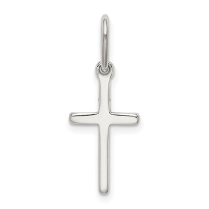 Sterlingsilber Poliert Lateinisch Kreuz Charm