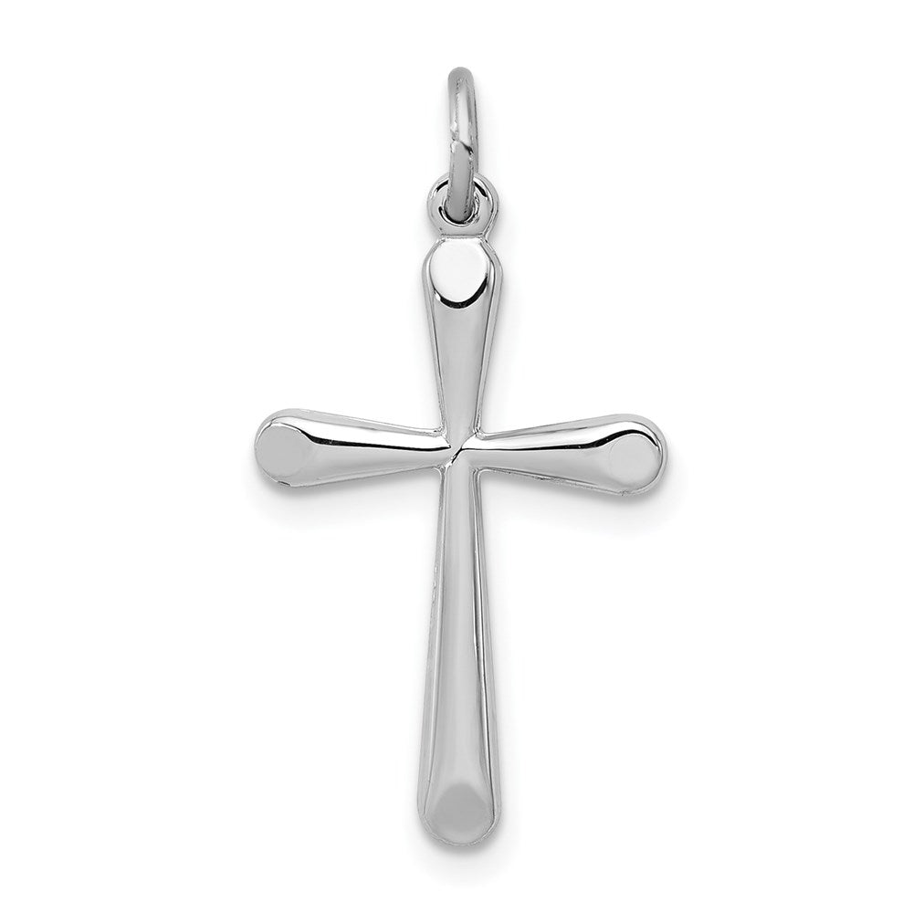 Sterlingsilber Rhodiniert Kreuz Charm