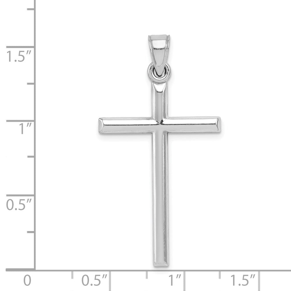 Sterlingsilber Rhodiniert Lateinisch Kreuz Anhänger