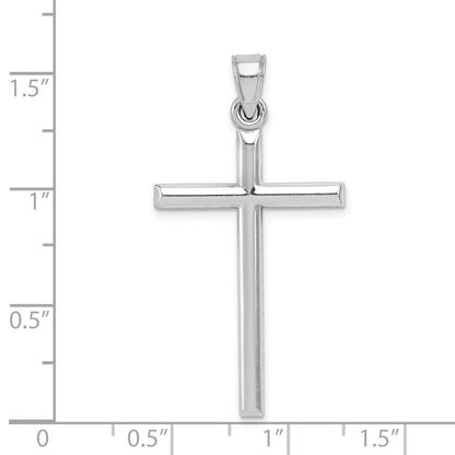 Sterlingsilber Rhodiniert Lateinisch Kreuz Anhänger