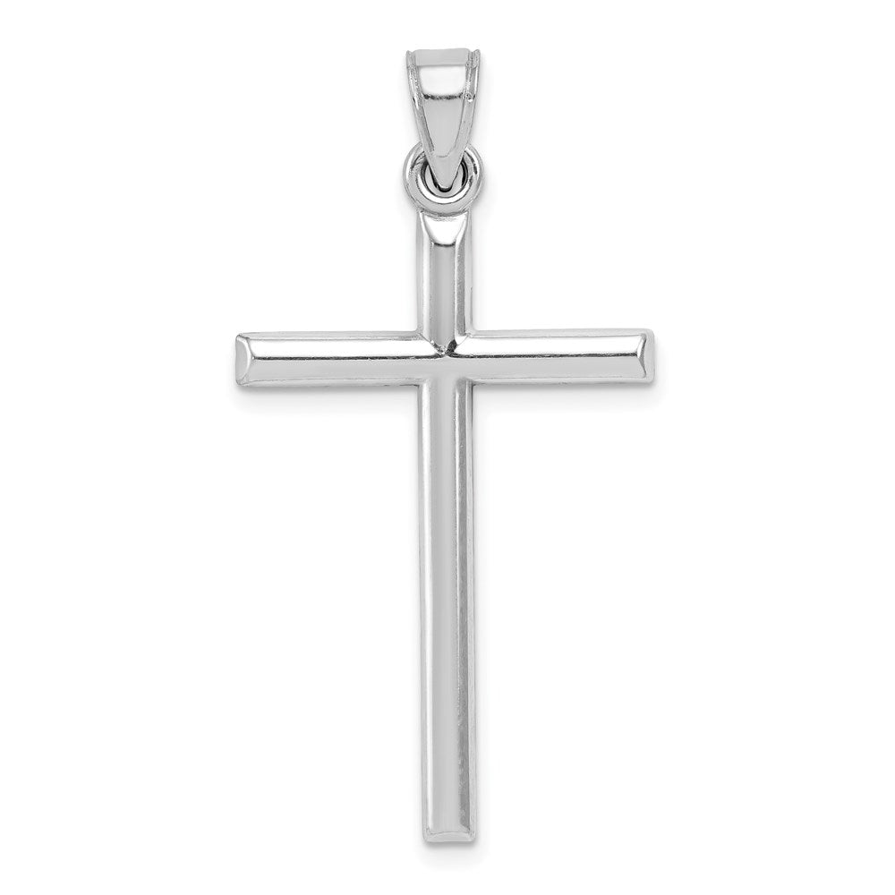 Sterlingsilber Rhodiniert Lateinisch Kreuz Anhänger