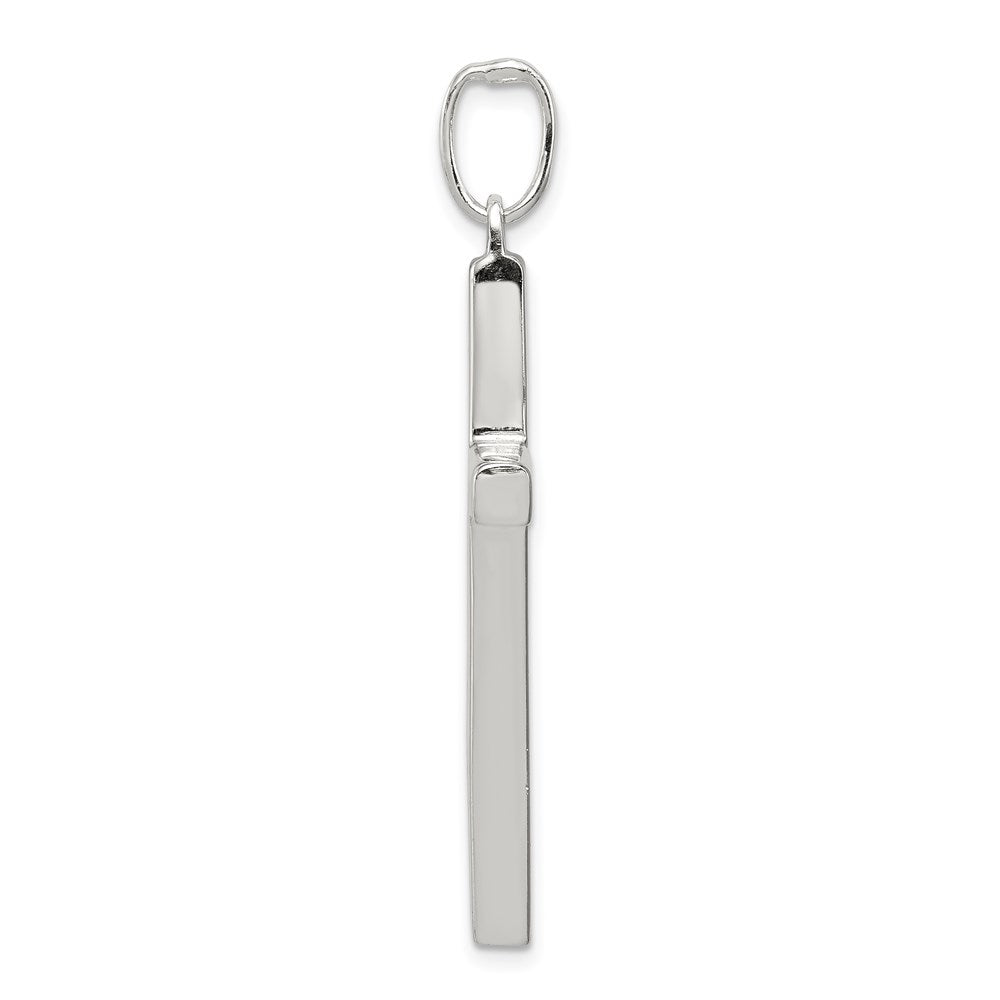 Sterlingsilber Lateinisch Kreuz Anhänger