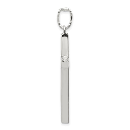 Sterlingsilber Lateinisch Kreuz Anhänger