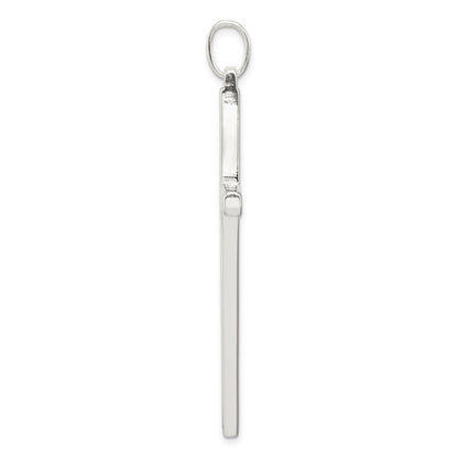 Sterlingsilber Lateinisch Kreuz Anhänger