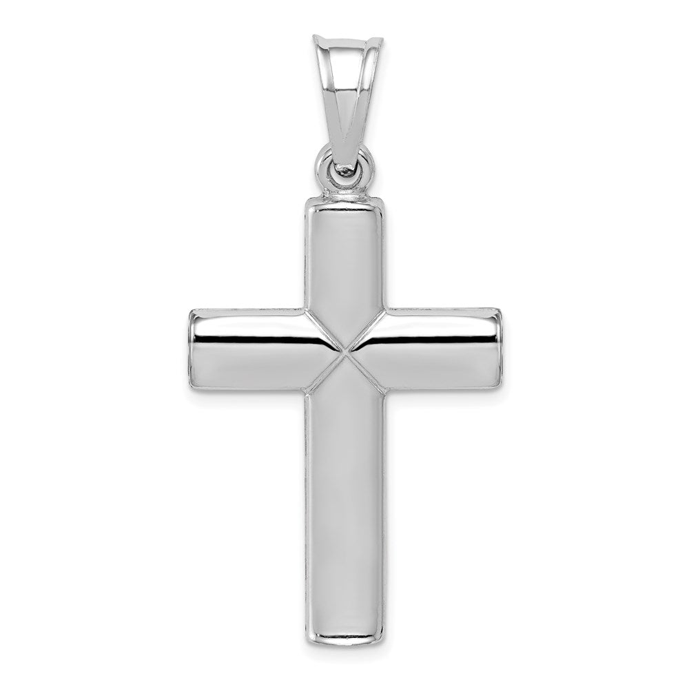 Sterlingsilber Rhodiniert Diamantiert Kreuz Anhänger