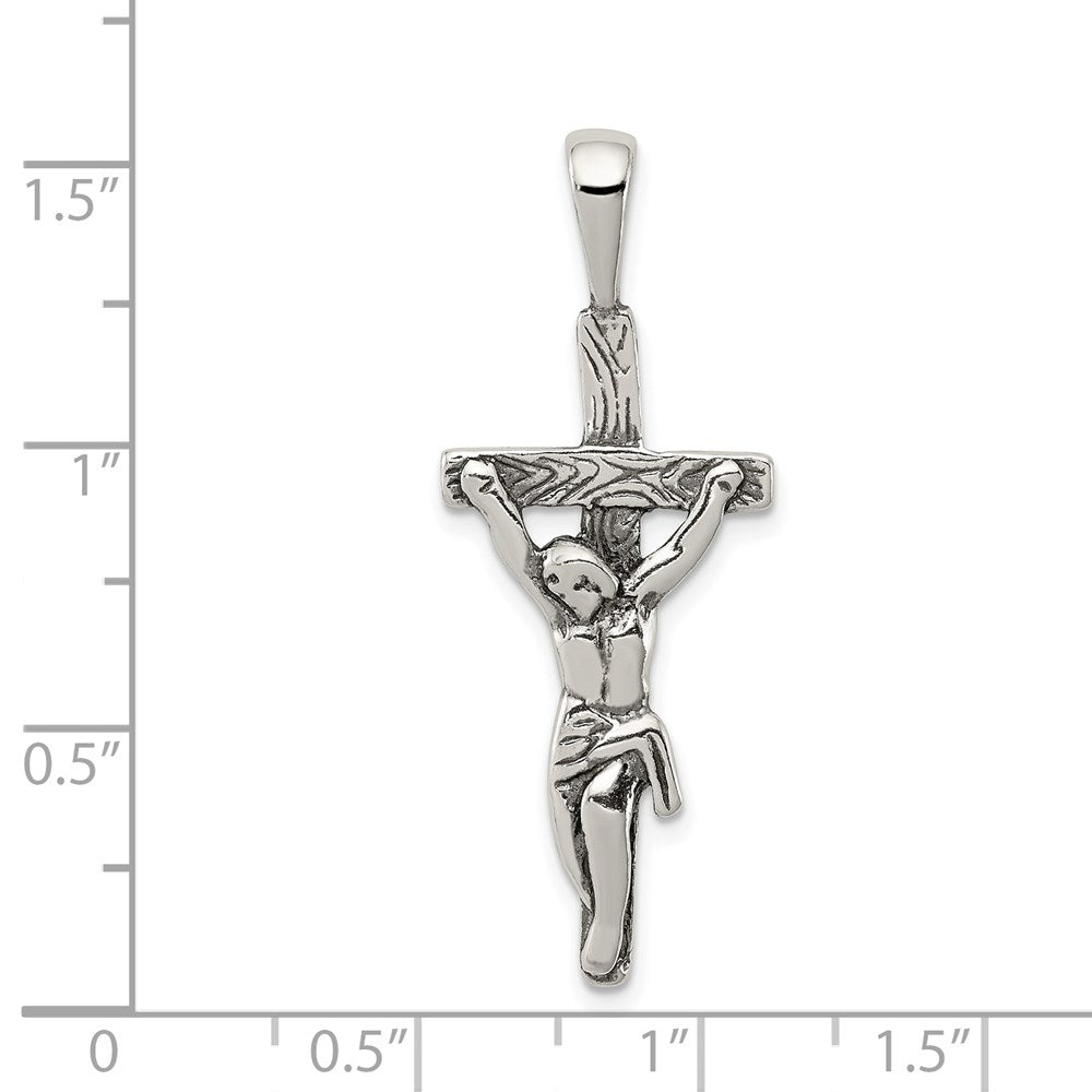 Sterlingsilber Antikisiert Kruzifix Anhänger