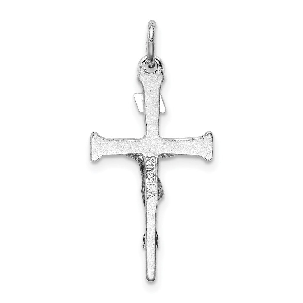 Sterlingsilber Rhodiniert & 18K Vergoldet Kruzifix Charm