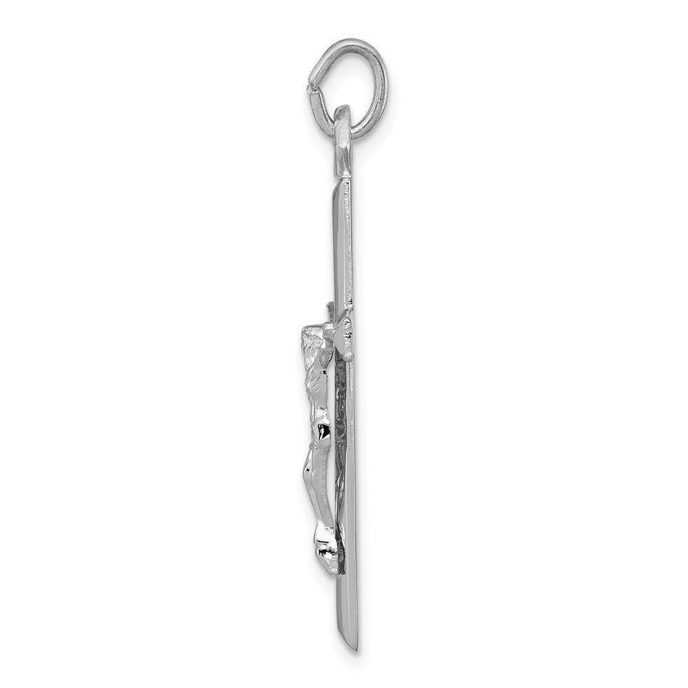 Sterlingsilber Rhodiniert Kruzifix Anhänger