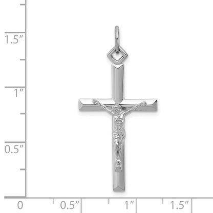 Sterlingsilber Rhodiniert Kruzifix Anhänger