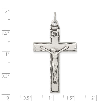 Sterlingsilber Antikisiert Inri Kruzifix Anhänger